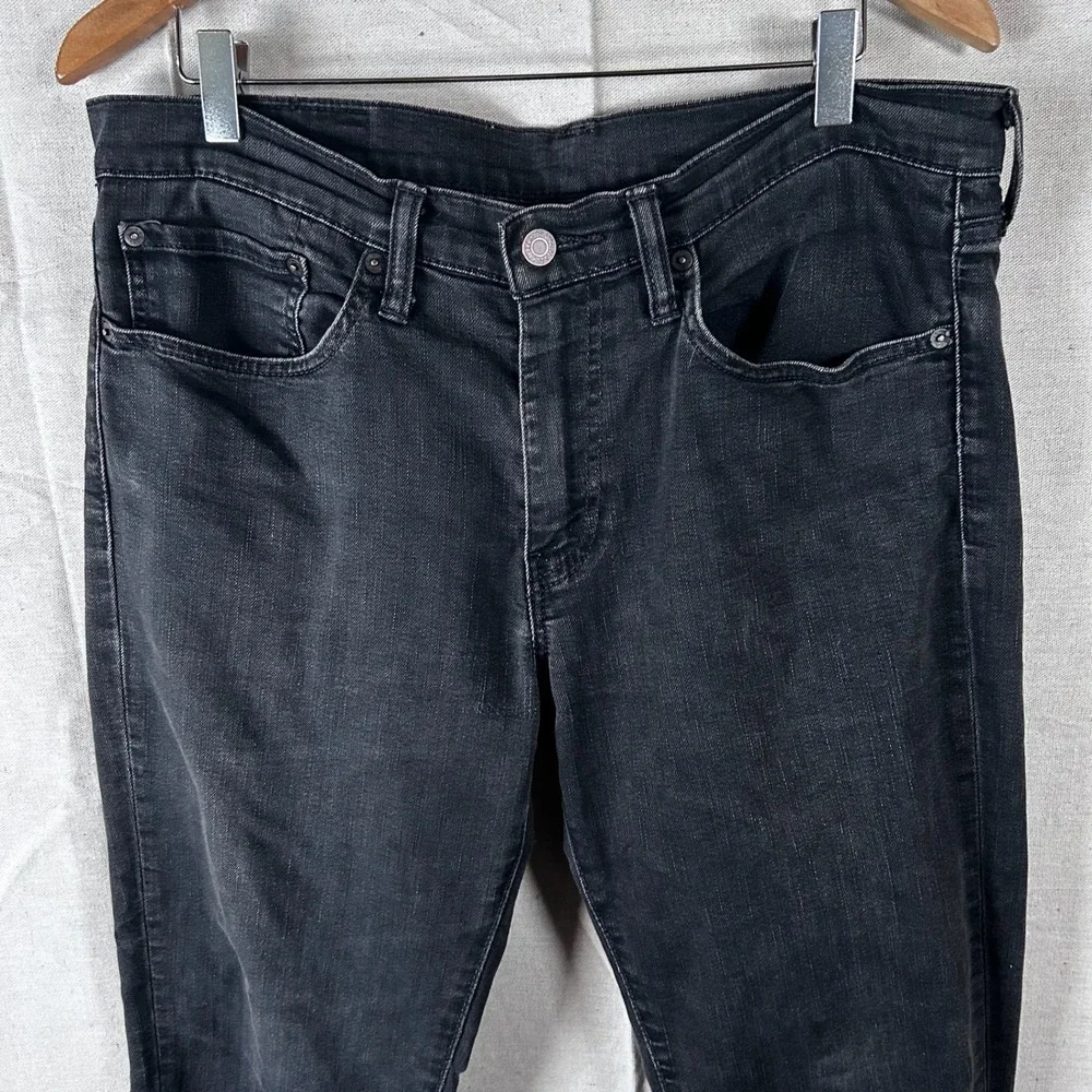 Levis‎ 511 Slim Fit Black Jeans Mens 34x32 Denim Pants 04511-1783